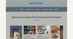 Desktop Screenshot of bootheconcrete.com